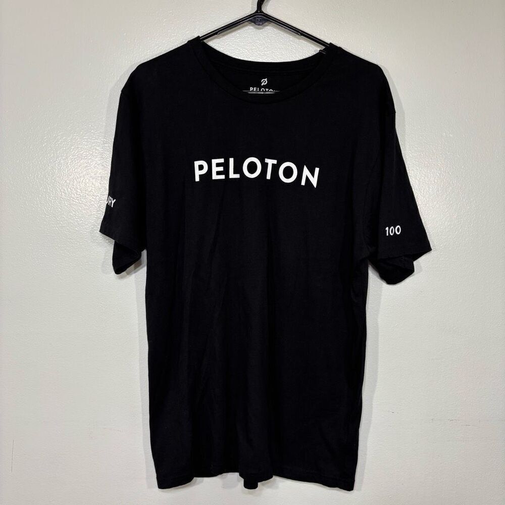 Peloton Black Graphic Peloton Logo Short Sleeve T-Shirt
